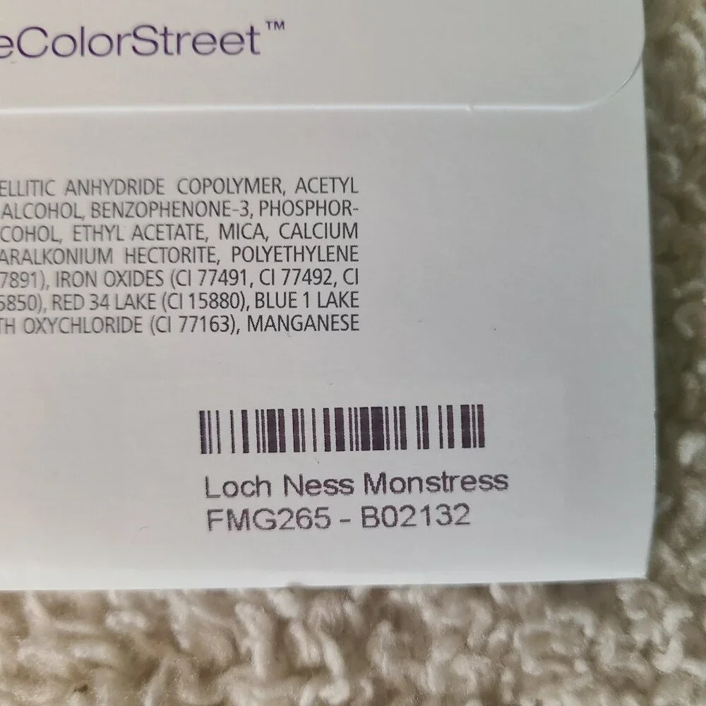 Color Street Loch Ness Monstress 100% Real Nail Polish Strips